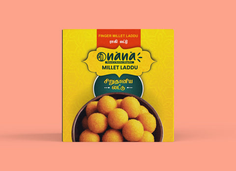 Nana Finger (Ragi | Ragula | Nachani) Millet Laddu