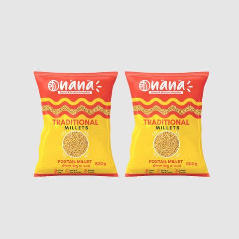 Nana Foxtail (Thinai | Navane | Kangni | Korra) Millets Pack Of 2 x 500gms - 1kg