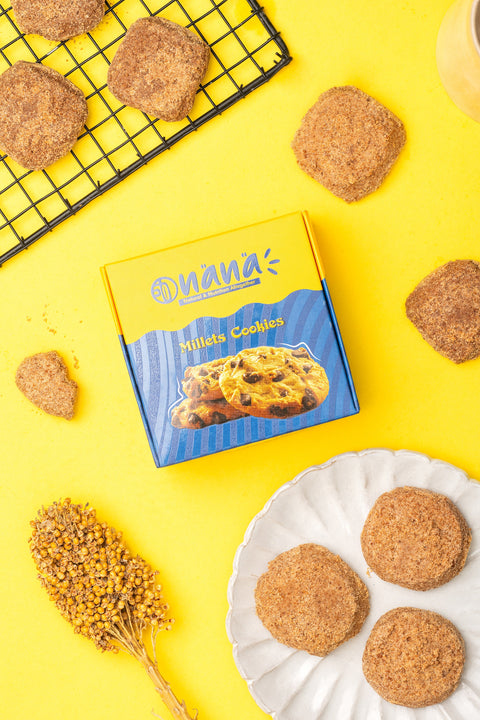 Nana Millet Cookies | Millet biscuits | A Guilt-Free, Healthy Treat - 250 Grams